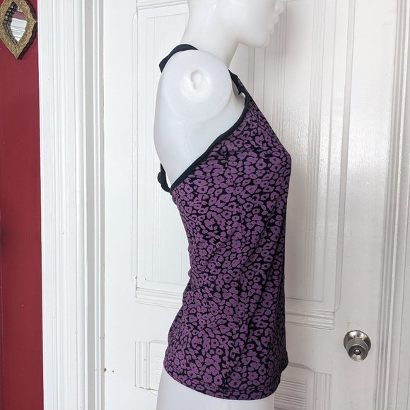 Lip Service Pyramid Stud Purple Leopard Tank - Picture 3 of 7